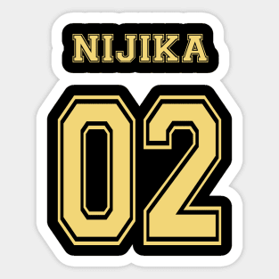 BOCCHI THE ROCK: NIJIKA 02 FRONT & BACK PRINT Sticker